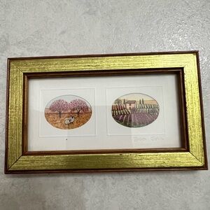 Framed Art Print with Gold Frame